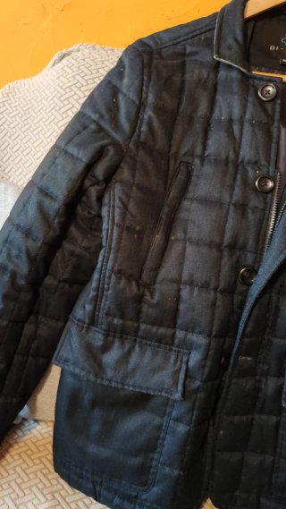 Chaqueta acolchada morada