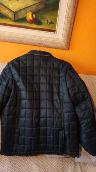 Chaqueta acolchada morada