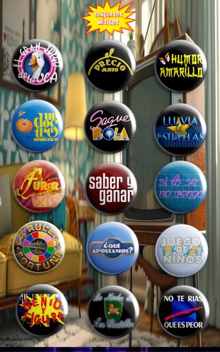 PACK CHAPAS CONCURSOS MÍTICOS TV