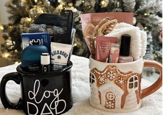 Cesta regalo bebé peluche y cosmética