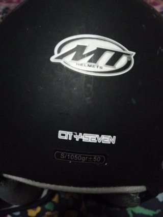 Casco Moto MT Helmets Talla S Negro