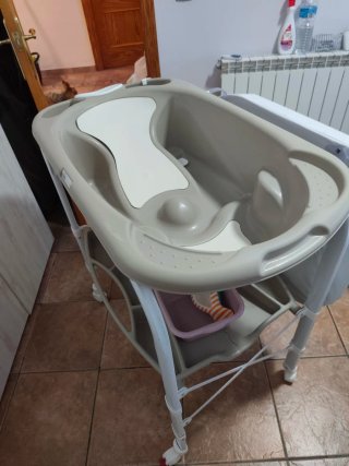 Bañera cambiador bebé con estampado osito