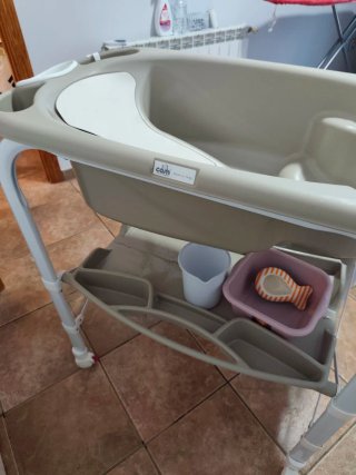 Bañera cambiador bebé con estampado osito