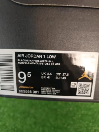Zapatillas Air Jordan 1 Low Negro Naranja