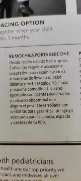 Mochila Porta Bebé BabyBjörn One Negra