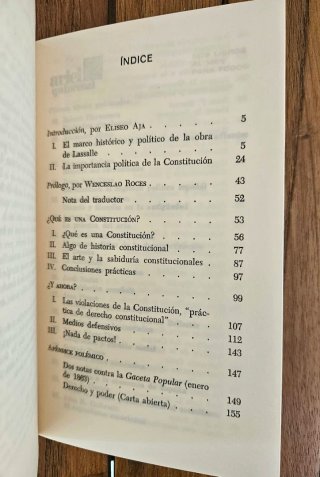 Libro: Que es una Constitución ? Ferdinand Lassall