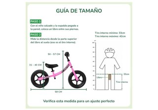 Bicicleta de equilibrio rosa Sawyer