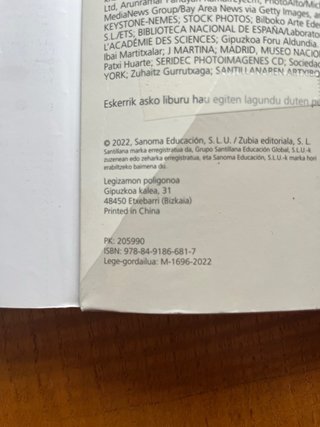 Libro de euskera batxi