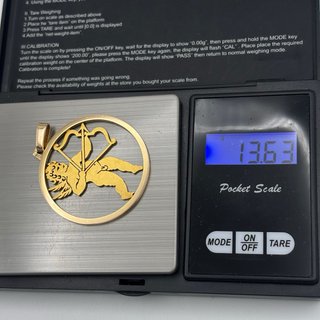 Colgante de oro 18kt con Cupido