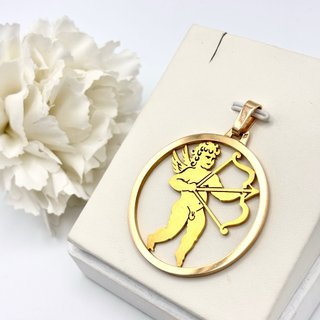 Colgante de oro 18kt con Cupido