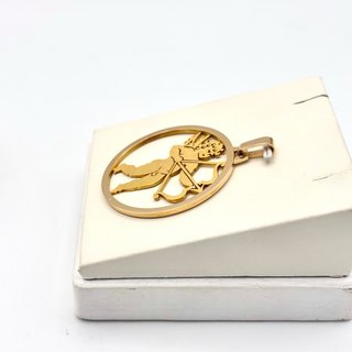 Colgante de oro 18kt con Cupido