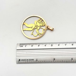 Colgante de oro 18kt con Cupido