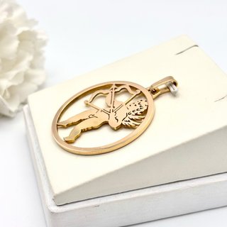 Colgante de oro 18kt con Cupido
