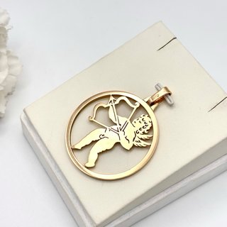 Colgante de oro 18kt con Cupido