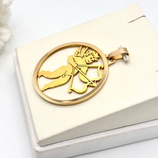 Colgante de oro 18kt con Cupido