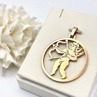 Colgante de oro 18kt con Cupido