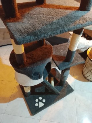 Torre para gatos de suelo a techo