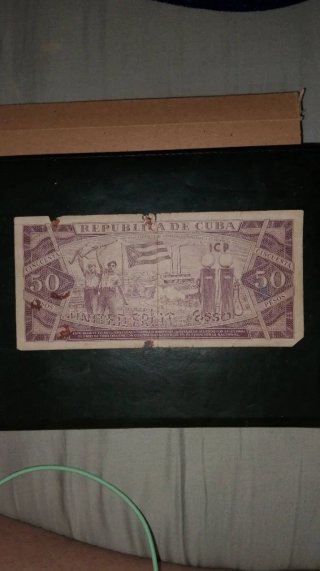 Billete 50 Pesos Cubanos 1961 Firma Che
