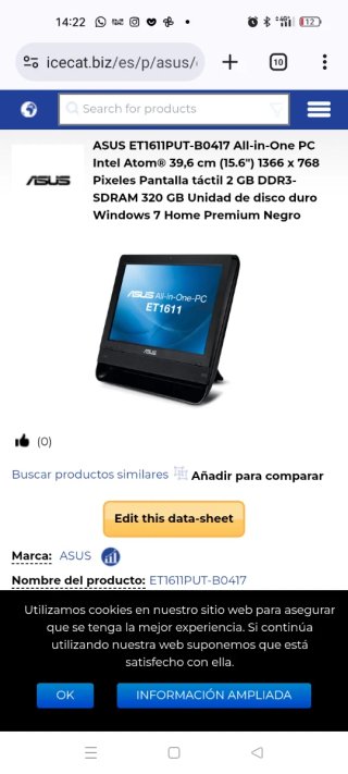 Ordenador de sobremesa ASUS