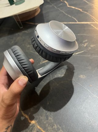 Cascos Bluetooth Inalámbricos Plata