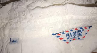 Vestido blanco El Ganso con rayas