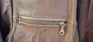 Cazadora piel cabra talla M SOFT GREY