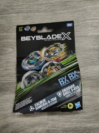 Beyblade X Calibur Samurai 6-70M Obsidian Shell 3-