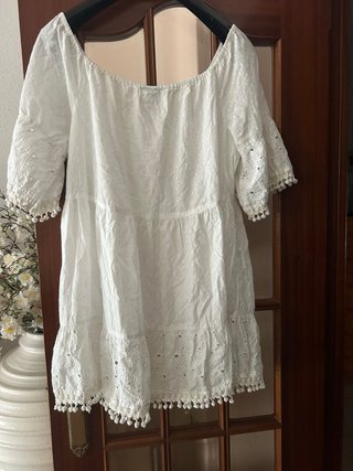 Blusa blanca manga corta talla XL