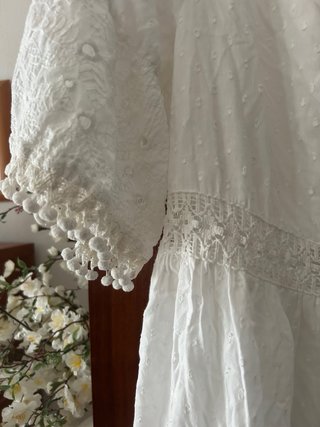 Blusa blanca manga corta talla XL