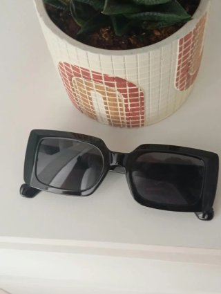 Gafas de sol negras cuadradas nuevas moda