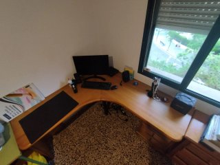 Escritorio de esquina madera