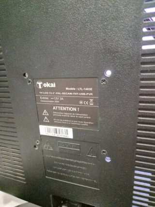 Monitor TV Tokai 13 Negro