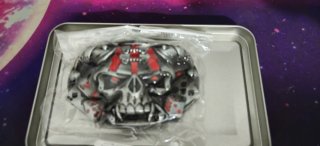 Hebilla Cinturón Calavera Poker Biker Rock Punk