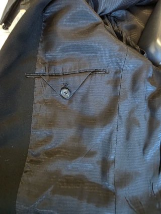 Traje caballero, corte joven, negro