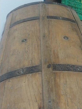 Baúl Antiguo de Viaje Madera y Metal