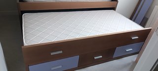 Cama nido de madera con cajones