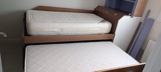 Cama nido de madera con cajones