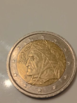 Moneda 2 euros 2002 Dante Alighieri