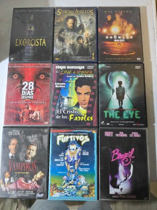 Lote 25 DVDs: Crimen, Drama, Terror, Romance
