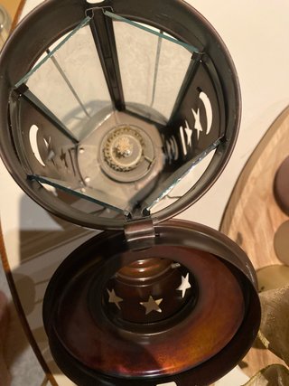 Farol náutico metal cobrizo con quemador