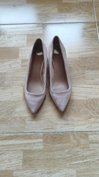 Zapatos de tacón beige/rosa