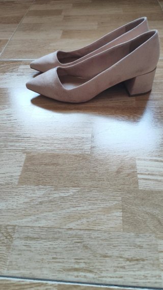 Zapatos de tacón beige/rosa