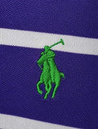 Polo Ralph Lauren Rayas Azul y Blanco
