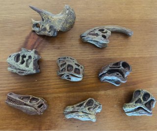 Miniaturas Fósiles Cráneos Dinosaurios