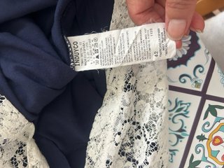 Vestido Verano Encaje Blanco Talla L