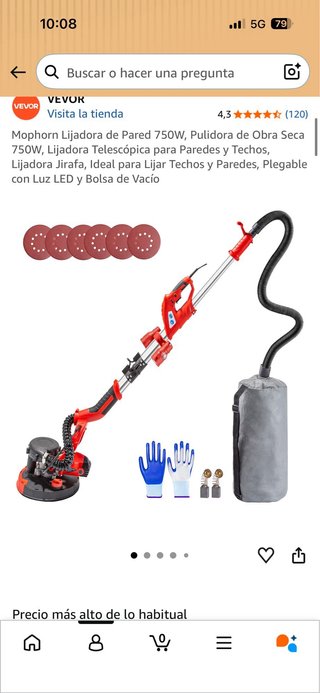 Lijadora Jirafa Pared Techo + lijas 20€ valorado