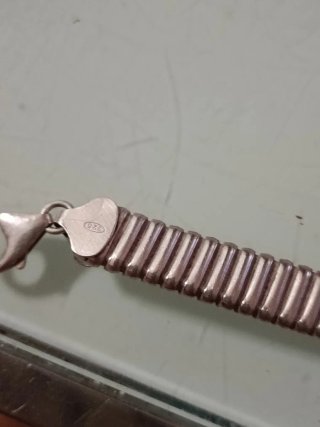 Pulsera Plata Semi Rígida
