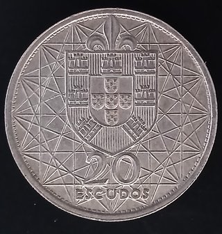 20 Escudos ¡Plata! Portugal 1966 (Puente Salazar)