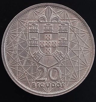 20 Escudos ¡Plata! Portugal 1966 (Puente Salazar)