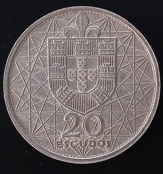 20 Escudos ¡Plata! Portugal 1966 (Puente Salazar)